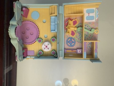 POLLY POCKET - vintage bluebird blue bird - 1991 - fun time clock playset