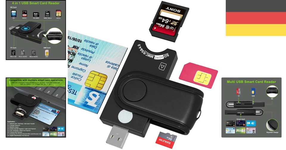 Robuster SmartCard Reader für Online-Banking und Sicherheitsanwendungen - Bild 2 von 4