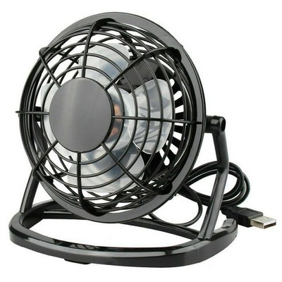Black Portable Mini USB Fan Super Mute Silent Cooling Fans For Notebook Laptop