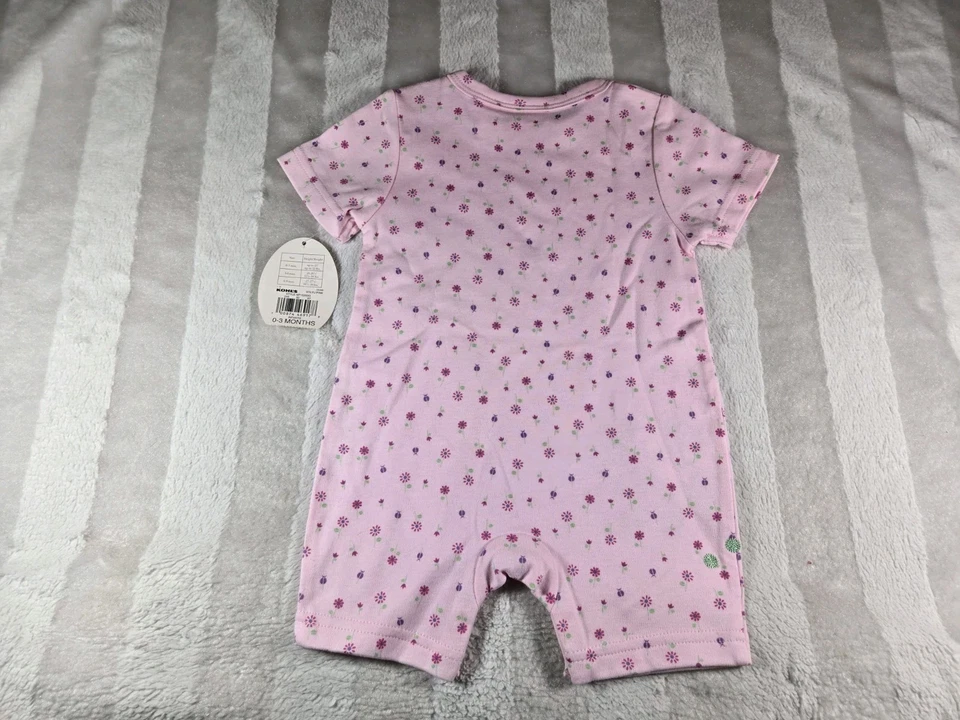 Боди для девочки First Moments розовый божья коровка Creeper комбинезон для новорожденных 0-3 месяца - Изображение 4 из 4