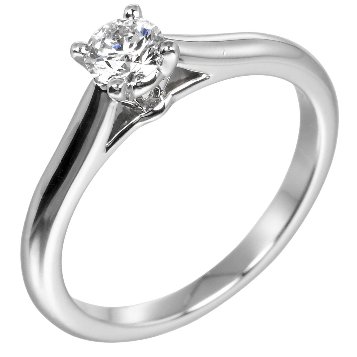 CARTIER 1895 Solitaire Ring 0.23ct VS1/F/3EX Pt950Platinum/diamond
