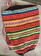 Colorful Handmade Peruvian Woven Backpack, Multicolor