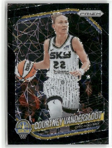 2025 Panini Prizm WNBA #124 Courtney Vandersloot Black Velocity Prizms #/39