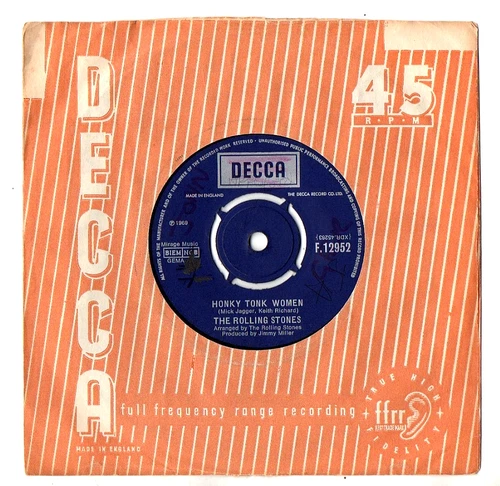Rolling Stones - Honky Tonk Women / You Can’t Always Get What You Want  VINYL 7"