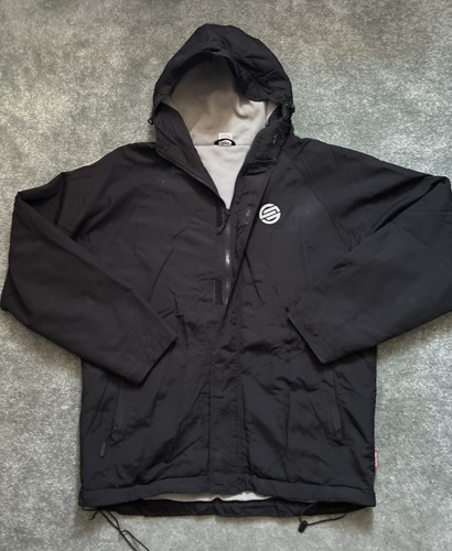 Santa Cruz Vintage Medium Size Black Full Zip Hooded Jacket with Super Logos - Picture 2 of 17