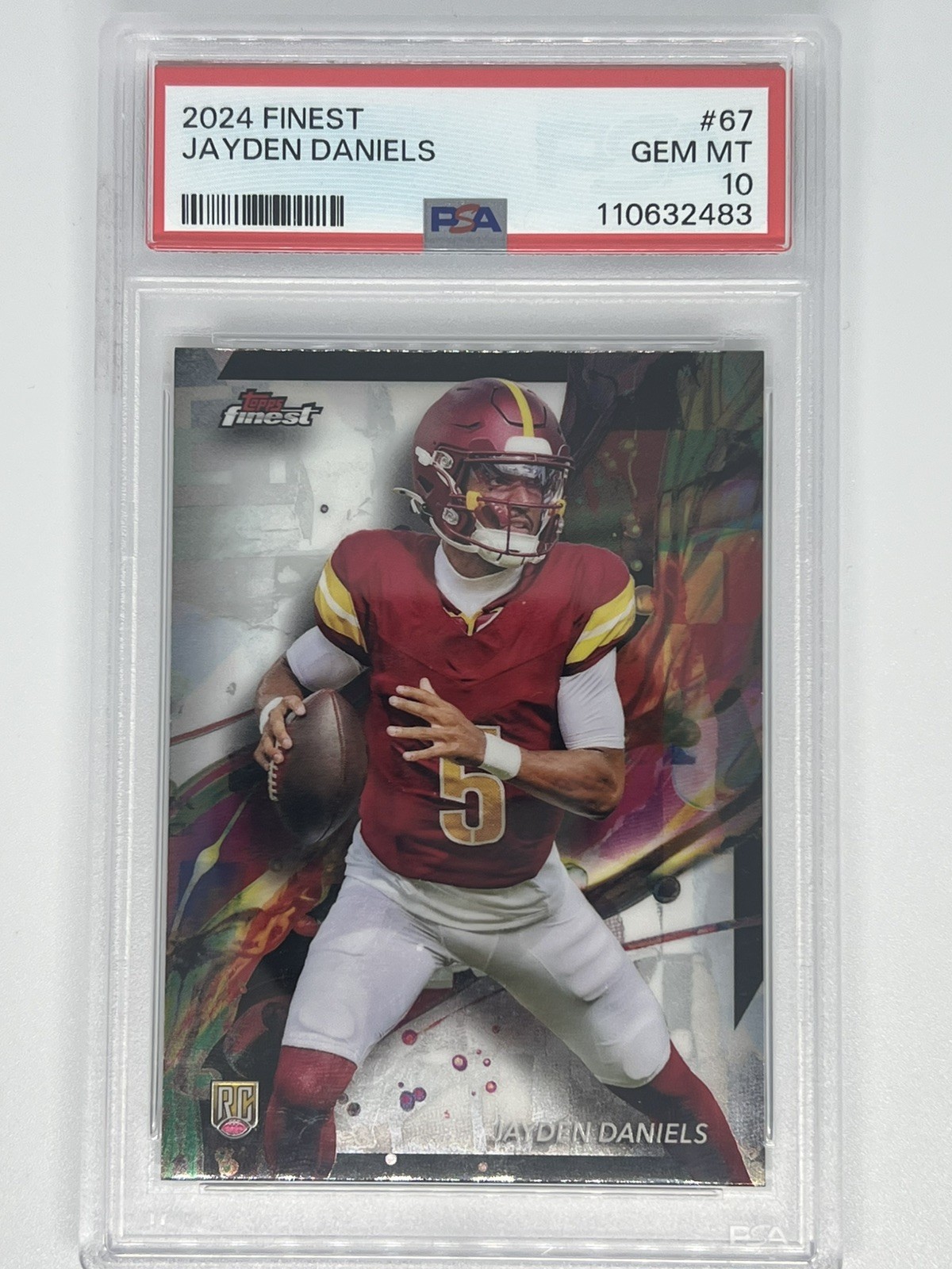 Jayden Daniels Topps Finest #67 Base