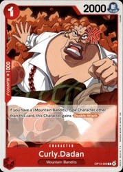 Curly.Dadan OP13-009 Common Carrying On His Will One Piece TCG