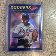 Topps Heritage Teoscar Hernandez #93 Blue Parallel /150 Los Angeles Dodgers