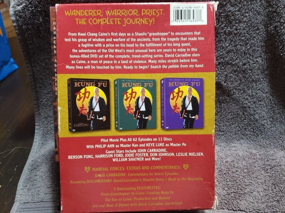 (3FREE) USED DVD Kung Fu: The Complete Collection (11 DVD) Season 1 2 3 - Image 2 of 4