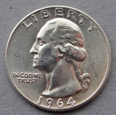 1964-D Washington Quarter - AU with Possible Strike Errors, Both Sides