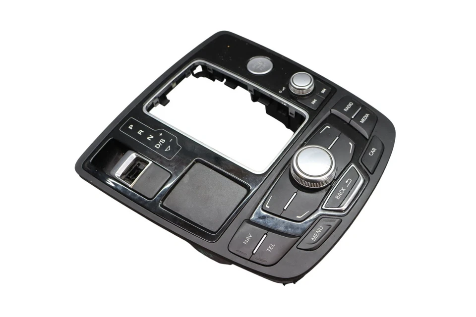 12-18 Audi A7 Quattro Consola central Palanca de cambios Bisel Panel de control multimedia Fabricante de equipos originales Foto 4 de 4