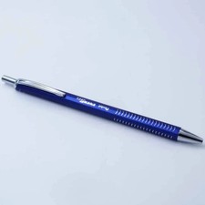 Pentel EnerGel Metal Lite Retractable 0.7 mm Roller Pen Blue Body Blue Ink BL447