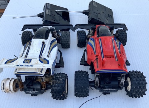 Vintage Nikko RC Car Turbo-Aero Remote Control #16 Red White Lot of 2 For Parts - Picture 7 of 8