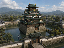 Japanese Samurai Castle 1st Floor Section 28mm Terrain   Feudal Japan Scenery