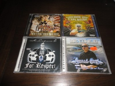4 Chicano Rap CD Lot - Capone-E MR. CONEJO Ese Lil G Slow Pain  YUNG BLU Casper