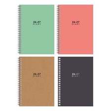 Academic Diary 2026-2027 A5 Week To View Mid Year Spiral Bound Student Planner