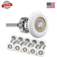 Nylon Garage Door Rollers 10 Pack - 2" Quiet Garage Door Wheels Replacement w...