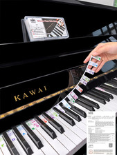 Piano Key Labels, Piano Note Stickers Removable for 88/76/61/54/49/37 Keyboard R