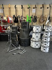 Rogers Big R New England White Drum Set Kit 8...
