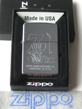 Zi PREVIOUSLY COLLECTED Not Used UNCLE SAM ZIPPO Pocket Lighter POLISHED CHROME