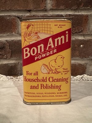 NOS  Perfect Condition Vintage 1930-40 s Advertising Props Bon Ami  Powder 12 Oz