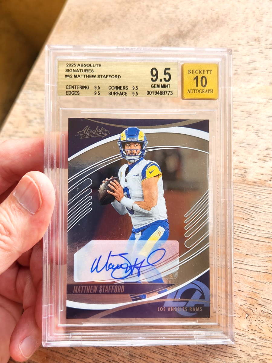 2025 Absolute Signatures Matthew Stafford #42 BGS9.5 Auto 10 | eBay