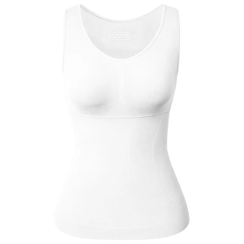Woimen Tummy Control Slimming Compression Vests Shaping Tank Tops Padded Cami UK - Picture 14 of 21