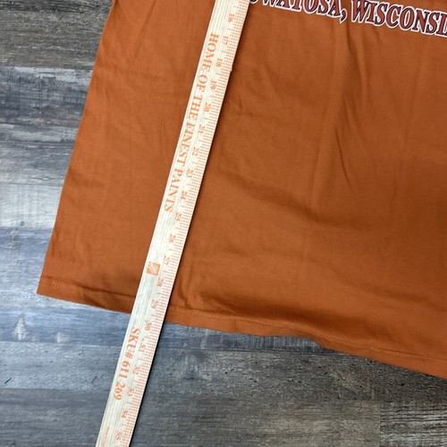 Harley Davidson Shirt Mens L Brown Orange Sleeveless WI Tank - Picture 7 of 9