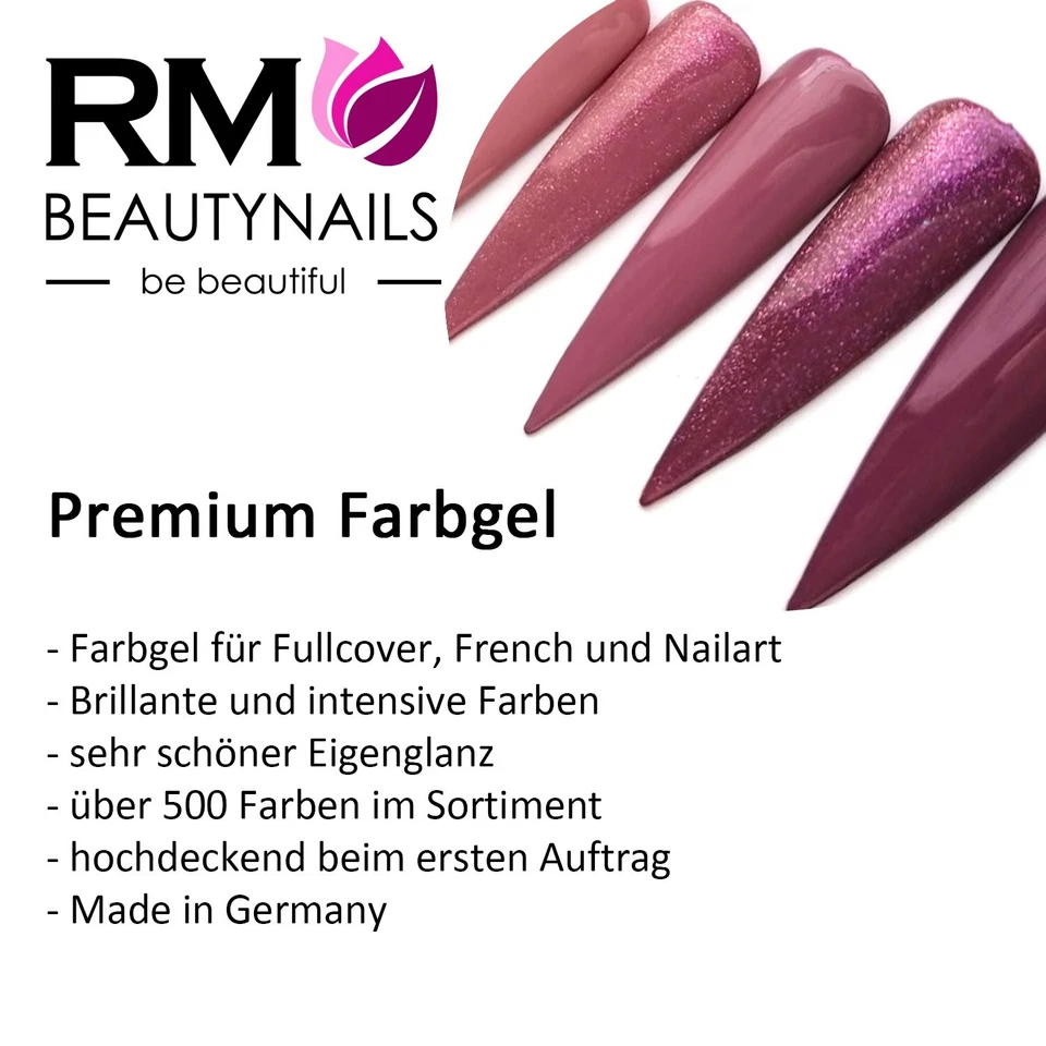 Farbgel Pink Violett Explosion Glitzer Glittergel LED UV-Gel French Nail Art 5ml - Bild 4 von 4