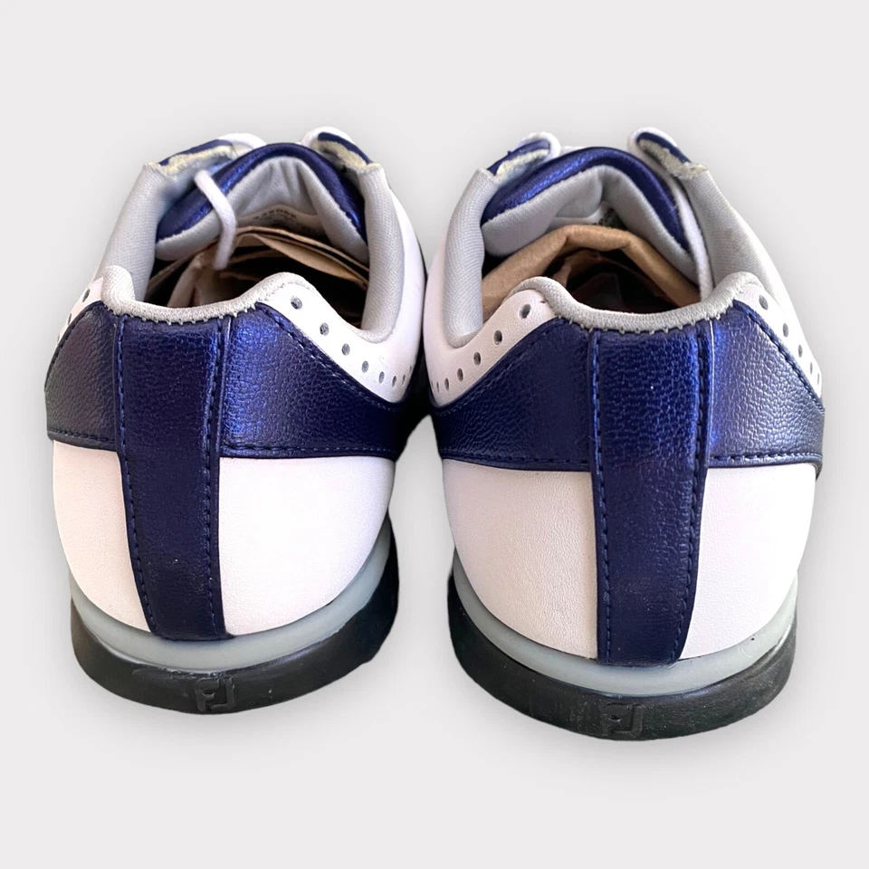 FootJoy eMerge Ladies golf shoes. Waterproof. White-Blue. EU 40 Comfortable Fit - Imagen 4 de 4