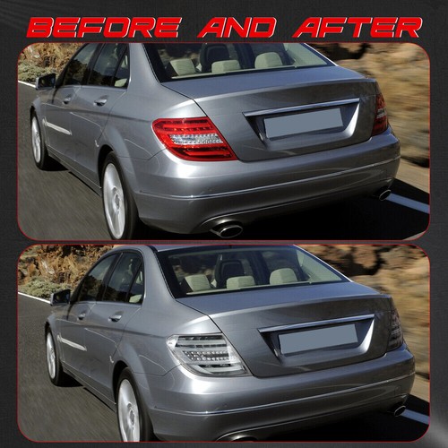 For 2007-2010 Mercedes Benz Class C W204 LED Rear Tail Lights Lamps Left+Right - Picture 6 of 9
