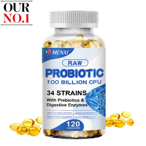 Probiotics Digestive Enzymes 100 Billion CFU Potency Immune & Digestive Support