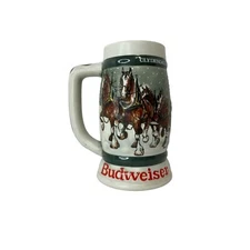 Vintage BUDWEISER Clydesdale 50th Anniversary Stein 1983 Anheuser-Busch
