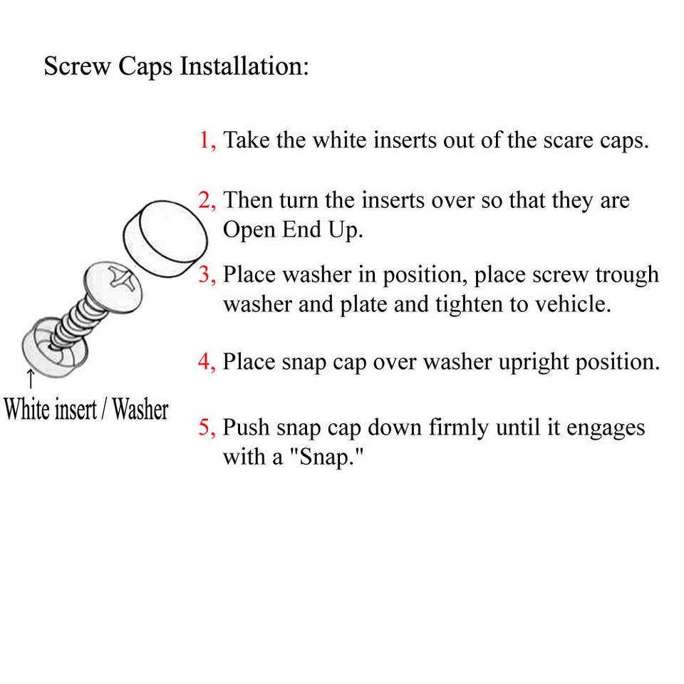 全新 NCAA Georgia Bulldogs 汽车卡车车牌架 螺钉帽 — 第 2/3 张图片