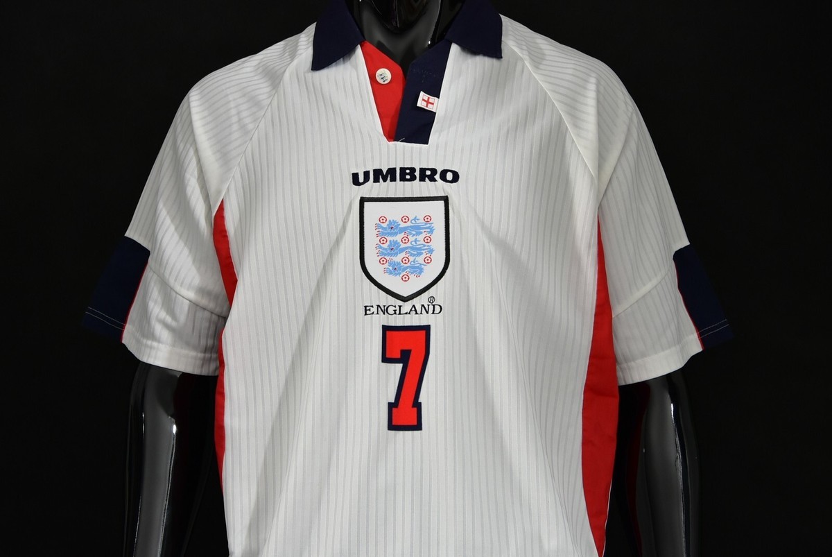 UMBRO England Home Shirt WORLD CUP FRANCE 1998 David BECKHAM UMBRO England Home Shirt WORLD CUP FRANCE 1998 David BECKHAM