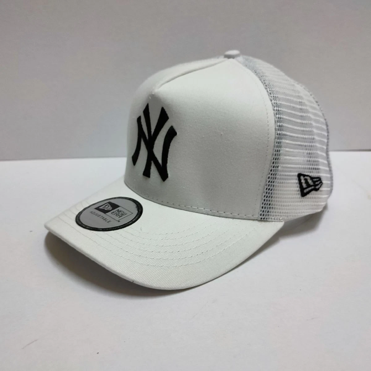 Best Offer NY New Era White Trucker Cap Premium Quality EXPEDITE SHIPPING