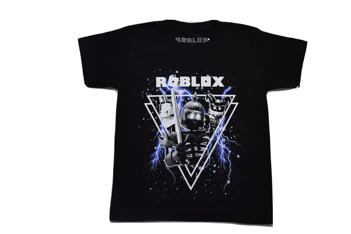 Purple and black roblox t shirt