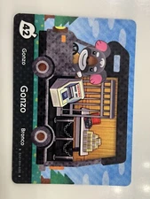42 Gonzo 42 Animal Crossing Welcome Amiibo New Leaf RV Series Card NA Version