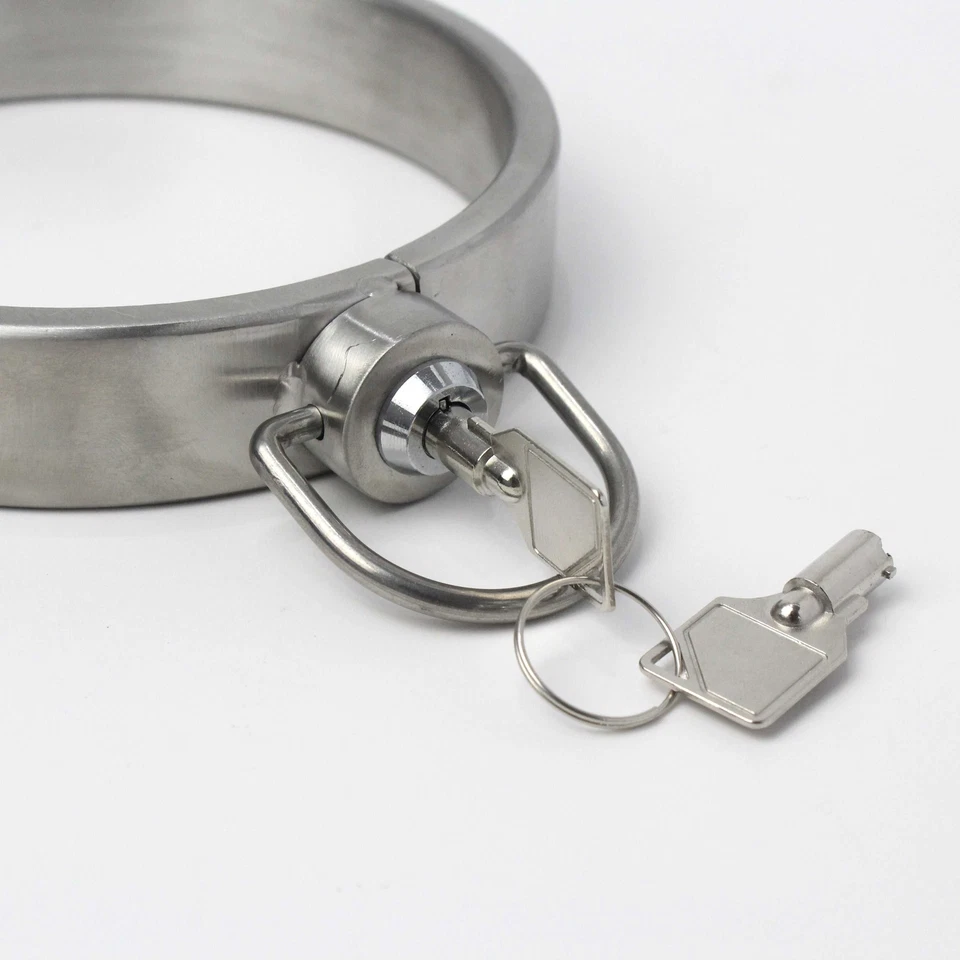 Bondage Heavy Edelstahl Halsband Halskragen Neck Collar Choker Manschetten BDSM - Bild 2 von 3