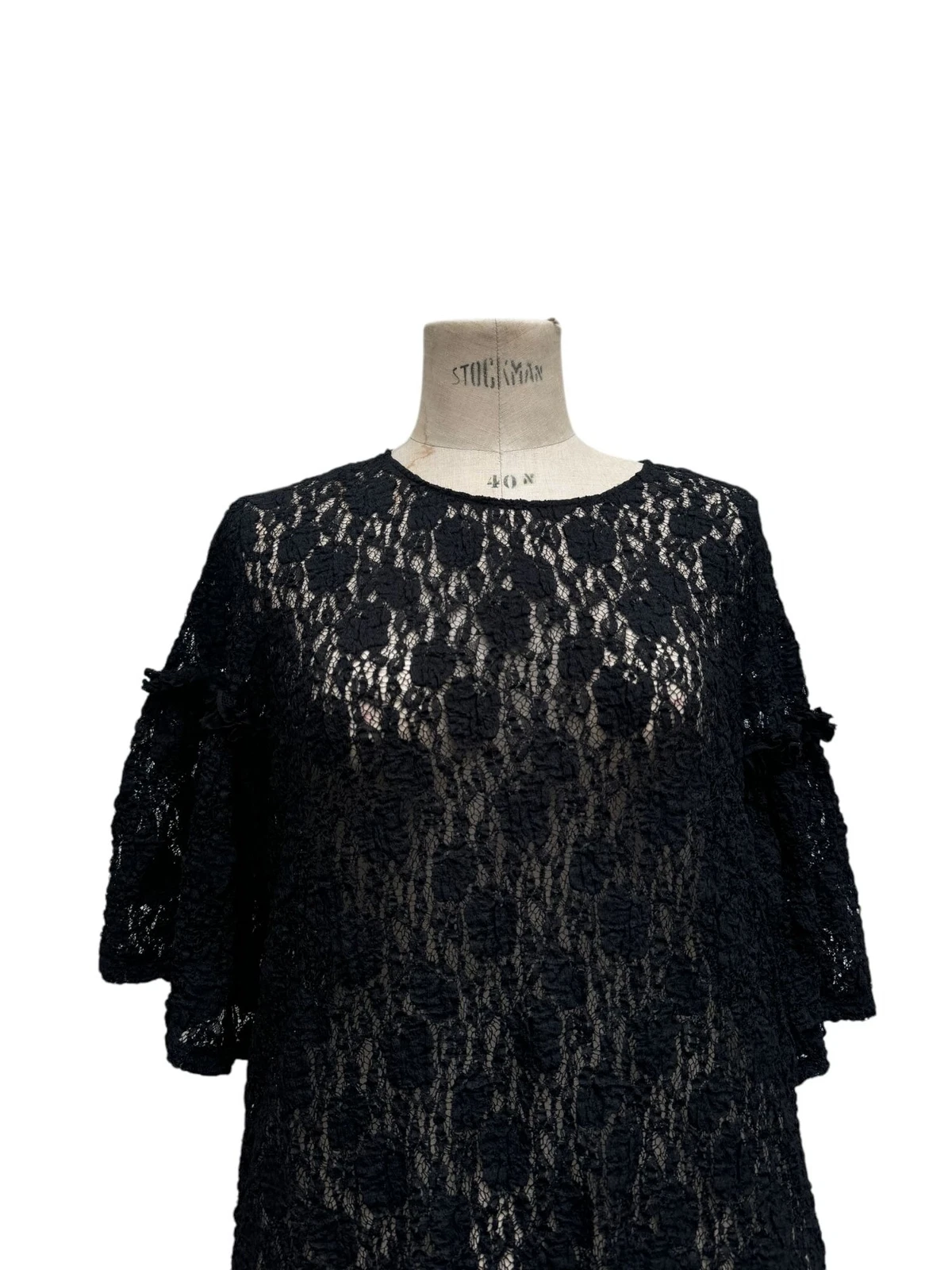 MAISON MARGIELA Abito Maison Martin Margiela nero con lacci taglia XS extra small