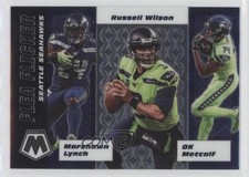 2020 Panini Mosaic Flea Flicker DK Metcalf Marshawn Lynch Russell Wilson 0h3t