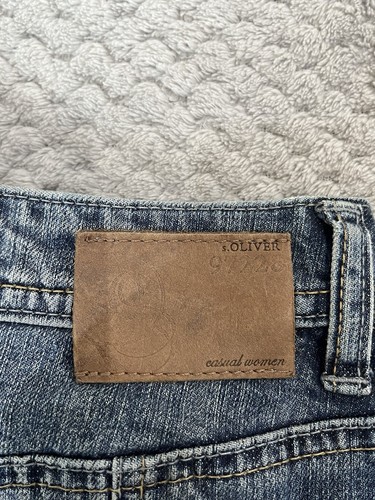 Vintage Y2K S.Oliver Mini Denim Skirt Size 38 - Picture 3 of 5