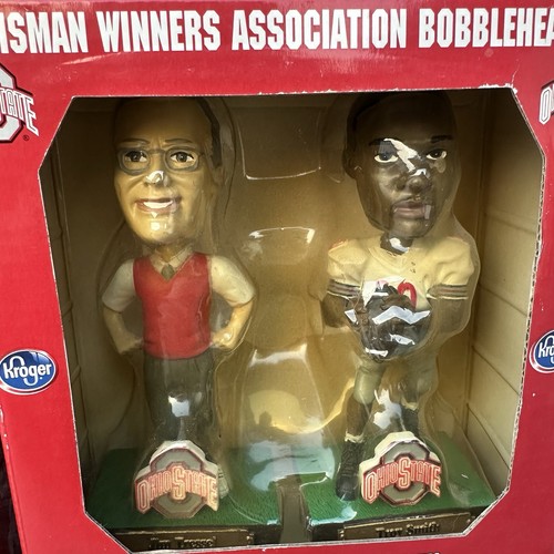 Ohio State Buckeyes Heisman Trophy Winners 4 Mini Bobblehead set completo di 4 - Foto 10 di 11
