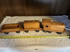 Toy Wooden Train, Approximately 36 Inches Long, 7 Inches Tall, 4.25 Inches Wide.