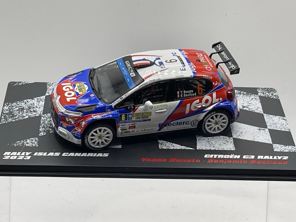 1/43 CITROEN C3 RALLY 2 RALLY CANARIAS 2023 YOANN BONATO Foto 3 de 4