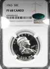 1963 Proof Franklin Half Dollar NGC PR68 CAMEO CAC