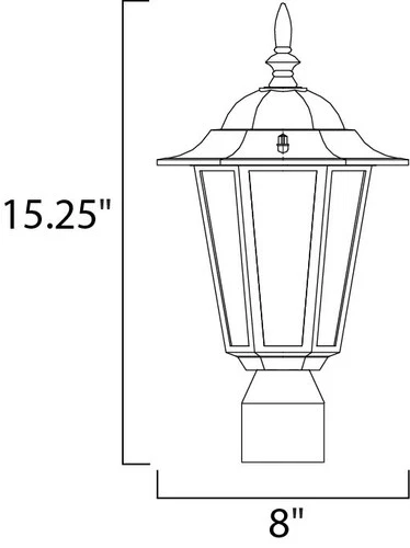 Maxim Lighting - One Light Outdoor Pole/Post Lantern - Outdoor Pole/Post Mount - - Picture 2 of 4