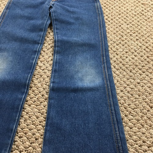 Vintage Wrangler Jeans Boys 8 Blue USA Distressed 1990s Denim Pants - Picture 3 of 10