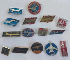 USSR Badge Pin  Aviation lot  15 pcs.#K10