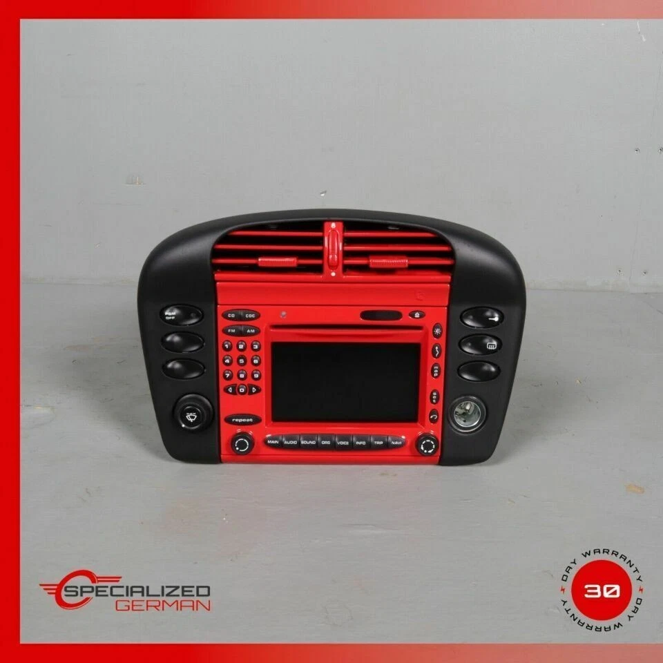 2002-2005 Porsche 911 996 PCM Center Console Head Unit Cup Holder Gaurds Red OEM - Изображение 3 из 4